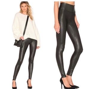 Spanx Faux Leather Leggings size L EUC